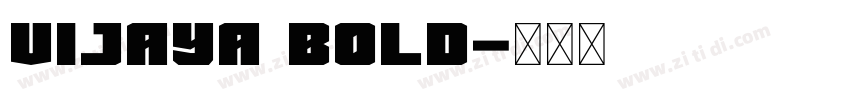 vijaya bold字体转换